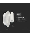 Applique murale hôtel LED 3W + 6W avec liseuse - Blanc, 3000K, boutons on/off, CREE LED