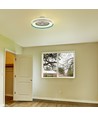 Ventilateur avec lumière de plafond 45W - Contrôle RF, CCT : 3 en 1, moteur AC, anneau bleu