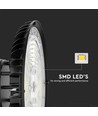High bay LED 120W/150W/200W, 160lm/W - IP65, CCT 3-en-1, puissance réglable, Ø32cm