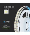 5m 20W/m LED strip, RA90 - 12V, 3000K, IP20, 120 LED par mètre