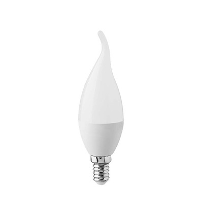 Ampoule LED E14 3,7W - Forme flamme, blanc chaud, remplace 30W