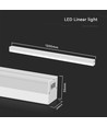 120cm 40W LED lysskinne - 6500K, hvit