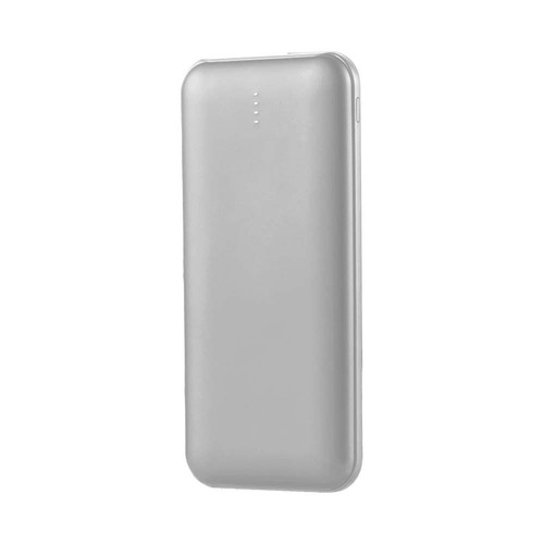 Powerbank 10000mAh, 10W - Argent, affichage LED, incl. câble Type-C 30cm