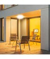12W Udendørs væg/loftlampe - IP54, Ø15,1cm, Højde 3,8cm, 3000K, skotlampe