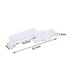 20 pcs. clips de montage transparents pour bande LED - 8mm, compatible avec bandes IP65