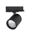 Spot sur rail LED COB 35W - 3000lm, 4000K, 30 degrés, aluminium noir, IP20