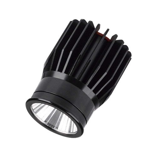 18W LED inbouwspot - 1900lm, 6400K, zwart, IP20, aluminium materiaal