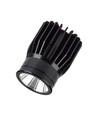 18W LED innfellingsspot - 1900lm, 6400K, sort, IP20, aluminiumsmateriale
