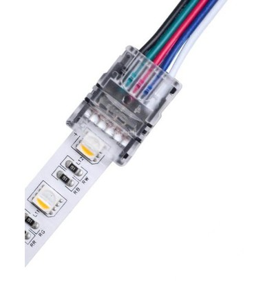 Connecteur pour bande LED à fils détachés - 12 mm, RGB+W, IP65, 5V-24V