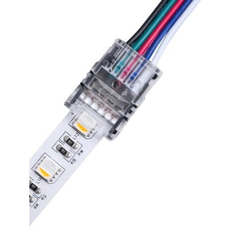 Connecteur pour bande LED à fils libres - 12 mm, RGB+W, IP20, 5V-24V