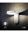 Applique murale 5W - LED, 3000K+4000K, blanc, IP65