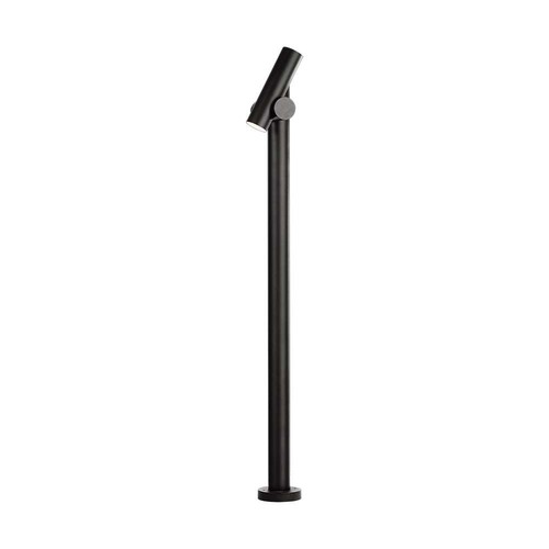 Borne lumineuse de jardin 4W - 100cm, IP44, noir, aluminium, 12,9x15,9x100 cm