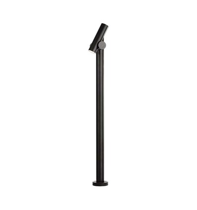 Borne lumineuse de jardin 4W - 100cm, IP44, noir, aluminium, 12,9x15,9x100 cm