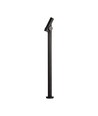 4W hagelampe bedlampe - 100cm, IP44, sort, aluminium, 12,9x15,9x100 cm