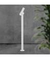 100cm 5,2W dobbelt LED havelampe - IP44, hvid, 3000K, justerbar lysstråle, 100cm høj