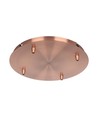 Rosace en cuivre pour 4 lampes - Ø300mm