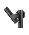 Applique murale 6W avec spot 2 directions - Noir, IP44, angle 90°, réglable, source lumineuse incluse