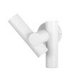 Applique murale 6W avec spot 2 directions - IP44, blanc, 3000K, réglable à 300°, source lumineuse incluse