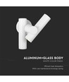 6W væglampe med 2-vejs spot - IP44, hvid, 3000K, 300° justerbar, inkl. lyskilde