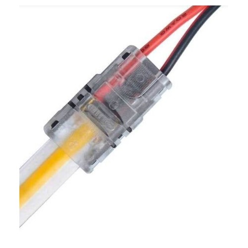 Connecteur pour ruban LED à fils libres - 8mm, COB, monochrome, IP20, 5V-24V