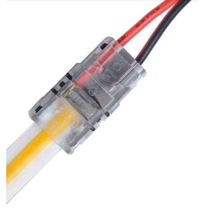 Connecteur pour ruban LED à fils libres - 8mm, COB, monochrome, IP20, 5V-24V