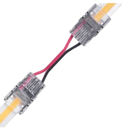 Connecteur avec câble pour bande LED - 10mm, COB, monochrome, IP20, 5V-24V