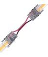 Connecteur avec câble pour bande LED - 10mm, COB, monochrome, IP20, 5V-24V
