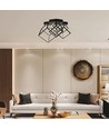 46W Designer LED pendel - 4900lm, dæmpbar, sort, 3000K, varm hvid