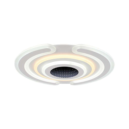 Plafonnier LED décoratif intelligent 95W - 9900lm, Ø52cm, CCT, dimmable, télécommande incluse