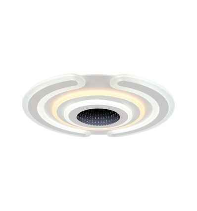 95W smart dekorativ LED taklampe - 9900lm, Ø52cm, CCT, dimbar, inkl. fjernkontroll