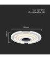 95W smart dekorativ LED loftslampe - 9900lm, Ø52cm, CCT, dæmpbar, inkl. fjernbetjening