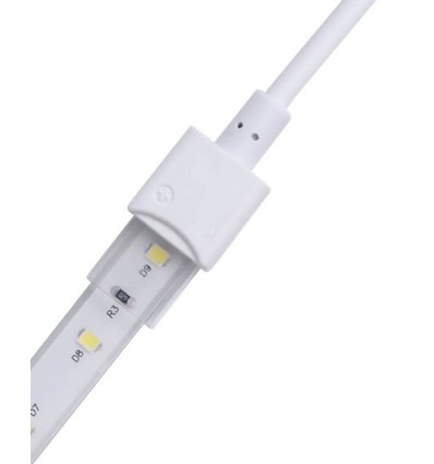 Vandtæt startstik til LED strip - 8mm, enkeltfarvet, IP68, 5V-24V