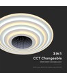 125W Designer LED loftslampe, 13100lm - Ø50cm, dæmpbar, 3-i-1 CCT, inkl. fjernbetjening