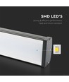 High bay LED linéaire 100W - 87lm/W, IP65, 115 degrés, montage au plafond
