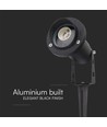 Spot de jardin GU10 avec piquet - Noir, IP65, aluminium, ajustable, excl. source lumineuse