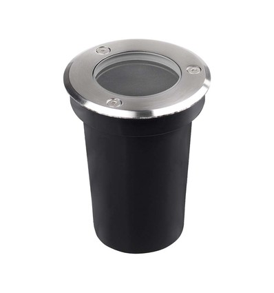 Spot encastrable mini V-Tac GU10 - Rond, acier inoxydable, culot GU10