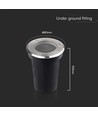 Spot encastrable mini V-Tac GU10 - Rond, acier inoxydable, culot GU10