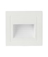 Spot LED encastrable blanc 5W pour escaliers - IP65, 3000K, carré, aluminium