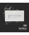 Éclairage d'escalier LED 3W - 180lm, 3000K, blanc, 5,8x10,3 cm, incl. source lumineuse