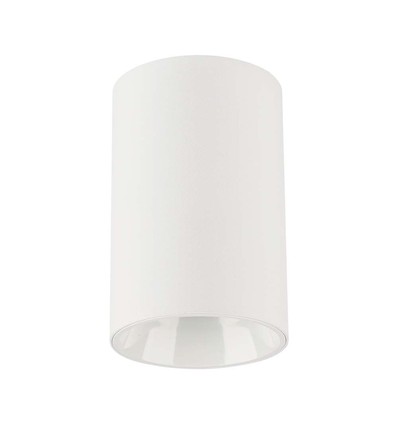 Spot en saillie GU10 - Rond, blanc, IP20, sans source lumineuse