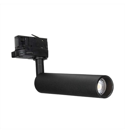 7W Samsung LED skinnespot, RA90, sort - 100lm/W, 5 års garanti, IP20 indendørs