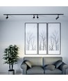 7W Samsung LED skinnespot, RA90, sort - 100lm/W, 5 års garanti, IP20 indendørs