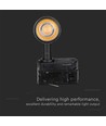 7W Samsung LED skinnespot, RA90, sort - 100lm/W, 5 års garanti, IP20 indendørs