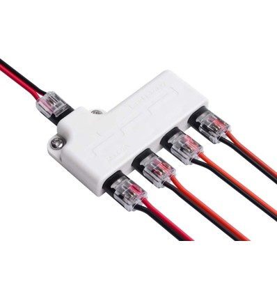 IDC 4-wegs splitter - IP20, 5V-36V, 6A