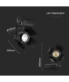 33W LED trackspot met Samsung LED chip, RA90 - 3000lm, zwart, 24-60 graden, 5 jaar garantie