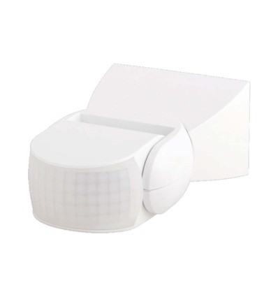 300W Bevegelsessensor - Infrarød 180°, Hvit, IP65