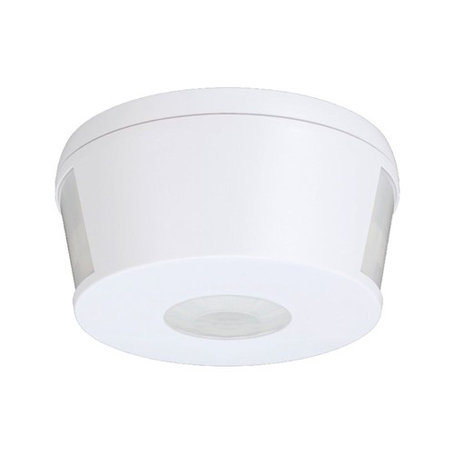 Détecteur de mouvement 360° PIR, 1000W - Montage en saillie, portée jusqu'à 30m, IP20 intérieur, blanc