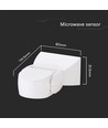 Capteur de mouvement micro-ondes 300W - 180°, Boîtier blanc, IP65