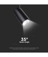 Spot sur rail 30W/40W, RA90, noir - CCT, 35 degrés, COB LED