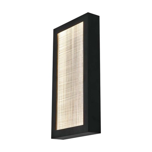 Applique murale extérieure LED 20W - IP65, 2300lm, noir, blanc chaud, 40cm de haut